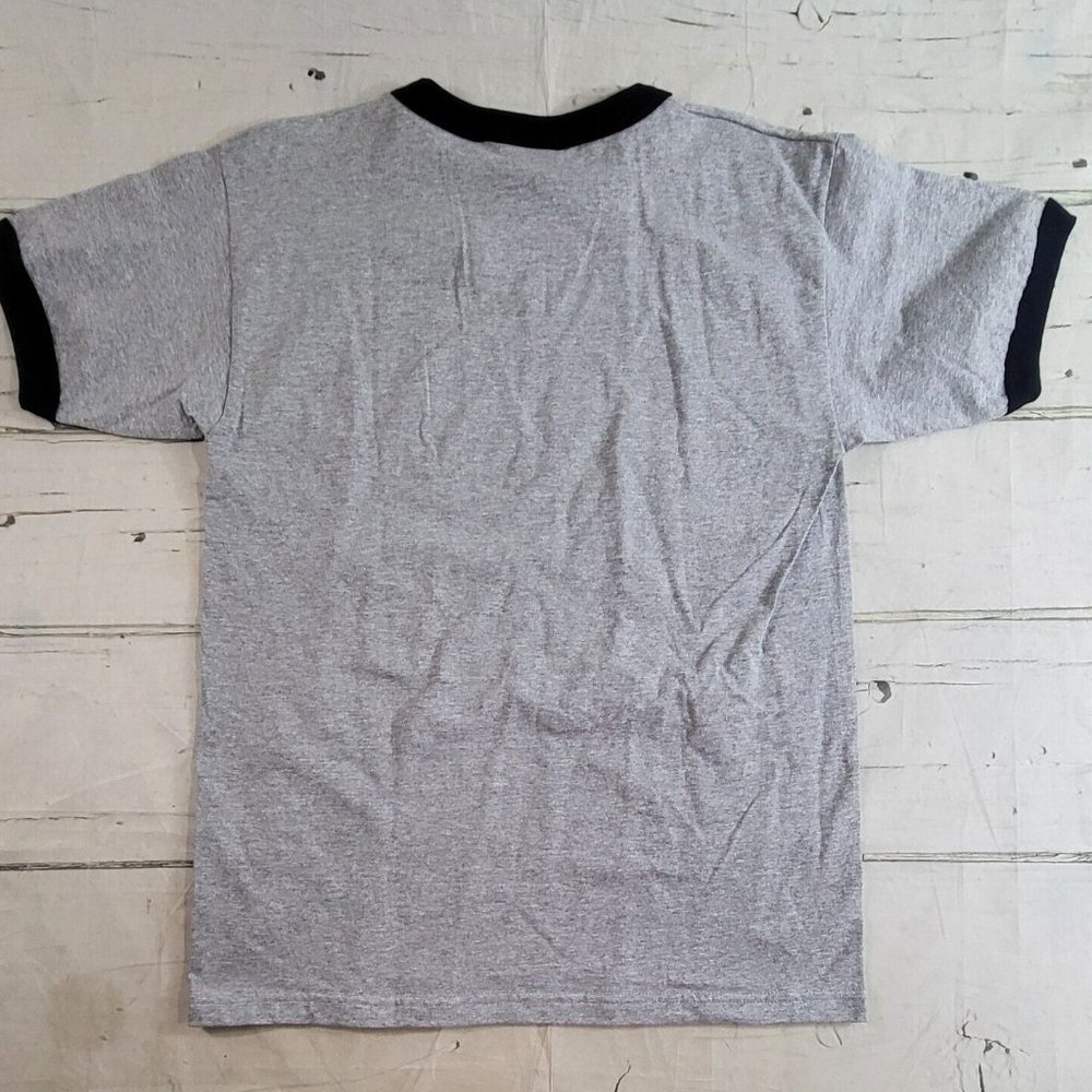 Vintage Walt Disney World Epcot Gray Ringer Short Sleeve T-Shirt Mens Size L EUC - Picture 2 of 6